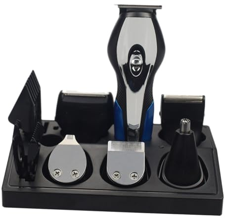 Multifunktions Herrenhaarschneider USB Wiederaufladbar Schwarz Abs | Carving und Akku, Effiziente Schnittleistung, Präzise Klingen für Gesichtspflege