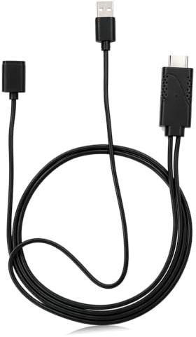 HERCHR Câble HDMI USB 1080P 2 en 1, câble adaptateur HDTV USB femelle vers HDMI mâle