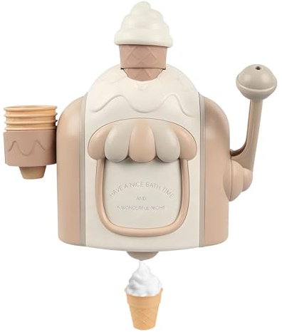 Badeschaum-Eismaschine – interaktives Eltern-Kind-Aktivitätsspielzeug, farbenfrohes -Dessertmaschinen-Design, lustiges Schaumbad-Spielerlebnis, kreativer Leckerbissen-Hersteller | Kinderbadezimm