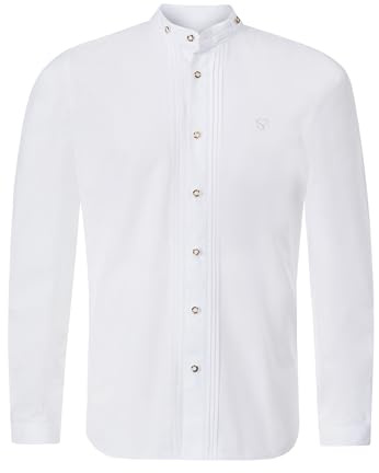 Stockerpoint Men's Leon Traditional Shirt, White, XXL