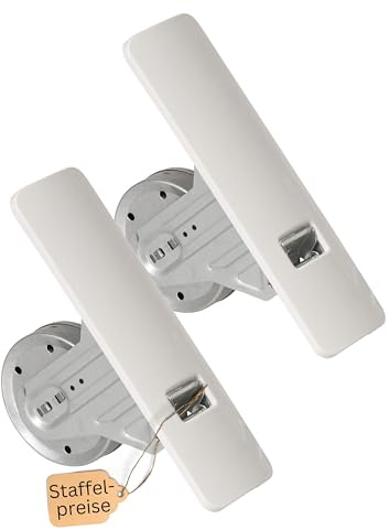 Rollwin 2x Gurtwickler Unterputz 165–185mm ohne Gurt – Rolladen Gurtwickler Unterputz Weiß für 23mm Rolladengurt – Einlasswickler aus Deutschland – Rolladenwickler Rollo Aufwickler Gurtaufroller