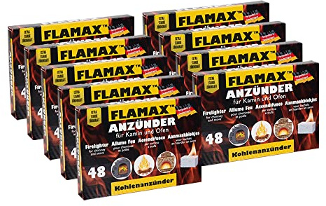 lk-trading Grillanzünder, Kaminanzünder, Ofenanzünder [ 9 Pakete ] Perfekt für die Neue Grillsaison!