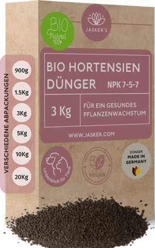 Hortensiendünger 3 Kg I 100% Langzeitdünger I Optimaler Hortensien Dünger für üppige Blüten I In Deutschland Abgefüllt I Dünger für Hortensien