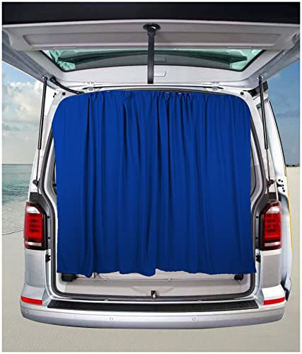 BREMER SITZBEZÜGE Heckklappe Flügeltür Kofferraumabdeckung Sonnenschutz Gardinen Vorhang kompatibel mit FIAT Ducato Typ 250 ab 2006 in Blau
