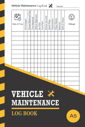 Vehicle Maintenance Log Book: Repair & Maintenance Record Book For Cars, Trucks & More
