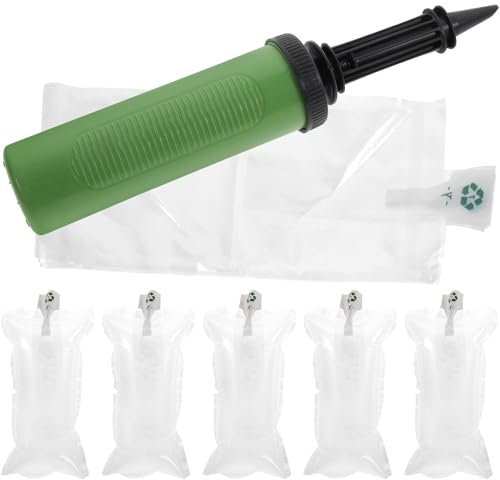50 Stück mit Inflator 100 x 200 mm gefüllte luftgepolsterte Beutel Paket Füllmaterial Anti-Crash-Verpackung und bewegliche Blasenkissen-Verpackungsbeutel