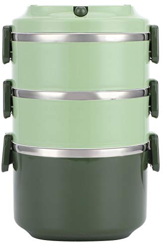 Thermobehälter für Essen,Thermo Lunchbox Ideal für die Aufbewahrung von Suppen,Essen Edelstahl Warmhaltebehälter auslaufsichere runde Bento-Box,für Arbeit, Pause, Sport, Camping, Picknicks und Reisen