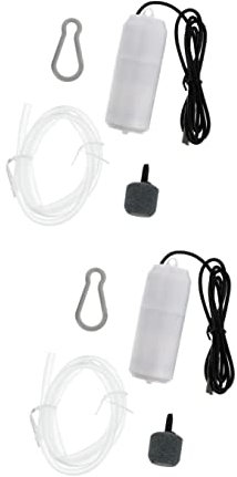 Mipcase Klempnerwerkzeuge Angelzubehör 2 Sets Aquarienschlauch Pumpe - Belüfterventil Geräusche Ultra Airline Volumen Zubehör Tauchstumm Hängehaken Angeln Süßwasser Mit Luftfilter