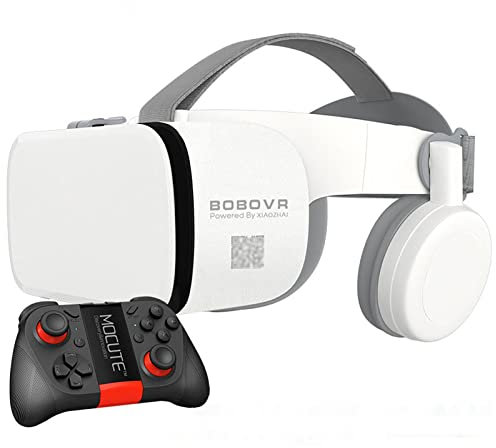 Gafas 3D Auriculares VR, Gafas Realidad Virtual Casco Inalámbrico VR, Para Películas/juegos 3D Metaverse Goggles Controlador Auriculares Compatibles Con Todos Teléfonos IPhone/Android 4.7-6.3 ( Colo