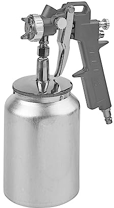 Pistola Pintar Neumática Con Depósito Inferior 1 Litro, Con Adaptador Rapido