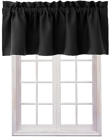 Eyccier 1 st korta gardiner för fönster 45 x 147 cm mörkläggningsgardin värmeisolerad solid köksgardin kappa heminredning