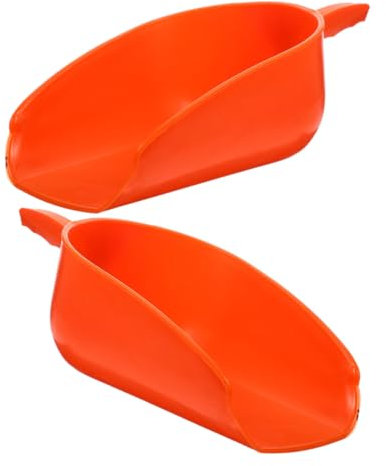 VINTORKY 2 Piezas Pala De Alimentación Grande Pala Espesa Para Alimento De Ganado Reutilizable Para Alimentos Herramienta Agrícola Para y Uso Doméstico