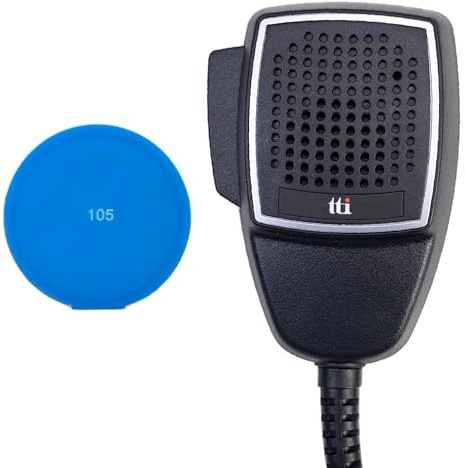 TTi AMC-5011N Mikrofon mit 4 Pins für TTi Radiosender + Sticky Pad Blau