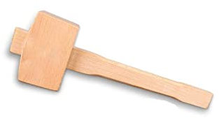 QXSJEDYCH Martello di qualità faggio massello legno da falegname maglio di legno martello manico strumento for la lavorazione del legno trasporto di goccia Martello