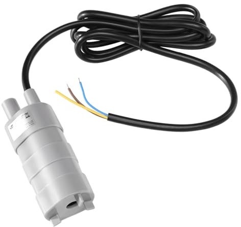 GEARMONSTER Pompa sommergibile 12 V, 840 L/H, pompa dell'acqua sommergibile, 5 m, per camper, irrigazione giardino, roulotte, acquario, pesce, stagno, con cavo da 1,5 m