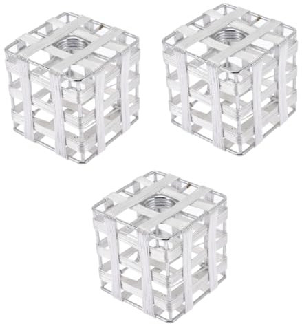 Hemobllo 3piezas Pantalla De Lámpara De Diseño Moderno Alambre De Adecuada Para Decoración De Interiores Hogar Oficina y Estudio