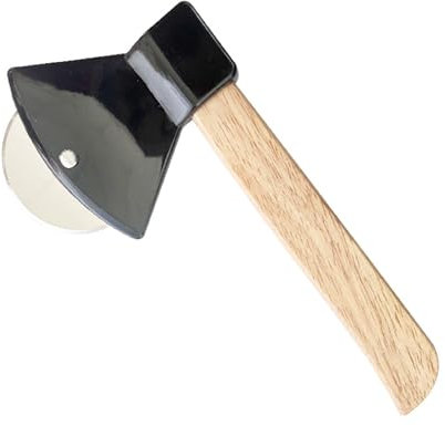 Teegxddy Pizzaroller Lustig Pizzarad Axt Edelstahl Pizzaschneider Pizza Cutter, Spülmaschinenfest, Pizzaschneider mit Rutschfestem Griff für Pizza, Kuchen, Waffeln, Teig