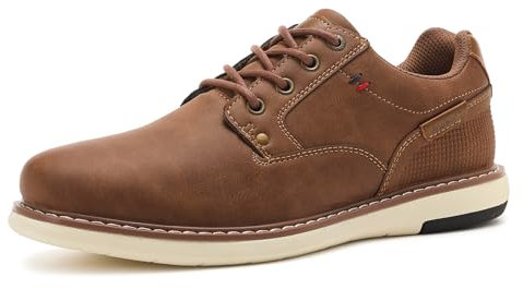 ANALEAF Hommes Oxfords Chaussures de Costume Chaussures à Lacets Sneakers Formelles Classiques