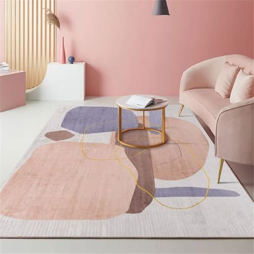 RUGMRZ Antirutsch-Teppich Deko Terrasse Rechteckiger Teppich Für Das Wohnzimmer, Angenehm Zu Begehen, Schmutzabweisender Esszimmer Schlafzimmer 160X230Cm 5Ft 3''X7Ft 6.6''