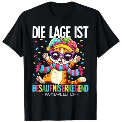 Karneval Fasching Köln Gruppenkostüm 2025 T-Shirt, Schwarz, S, Unisex, Party, Fasching-Enthusiasten, Einheimische, Touristen