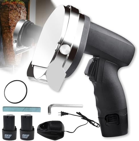 Trancheuse à Kebab électrique sans Fil, Couteau à Kebab Turc portatif Commercial de 80 W avec 2 Batteries Rechargeables, épaisseur de Tranche réglable de 0 à 8 mm, Couteau à Kebab Shawarma Doner