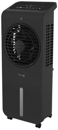 3in1 aire acondicionado, humidificador y ventilador circulador CA-104B, sin manguera de drenaje, con mando a distancia + temporizador, ventilador silencioso con refrigeración por agua, capacidad 280