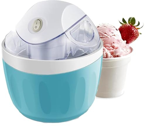 Mini máquina eléctrica para hacer helados, yogur congelado, batidos, batidos, batidos, 500 ml, ideal para uso doméstico