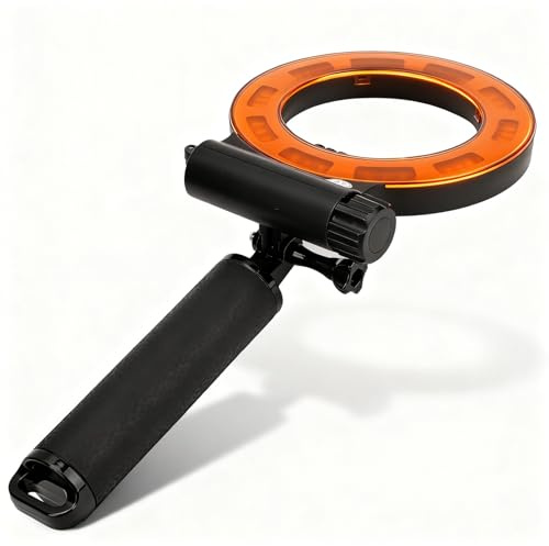 Flashfish E200 Foco Submarino LED 40M Impermeable para Cámara Deportiva - Relleno de Luz Alta Potencia, Compacto y Versátil para Buceo y Vídeo Macro