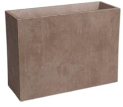 Garden Center Shop | Artevasi Jardinera Sydney Alta 80 cm | Macetero Alto Decorativo | Doble Pared con Drenaje | Ideal Interior y Exterior | Diseño Moderno y Resistente (Taupe)