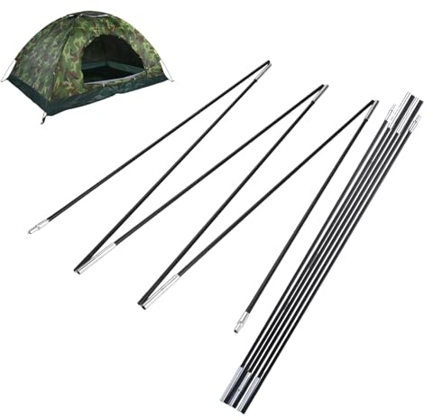 Hominas Fibreglass Tent Pole 3.3 m Camping Tent Poles Tent Poles Awning Frame for Hiking Backpacking 1-2 People Camping Tent