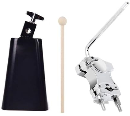 Drum Aufhängungsset Mit Metallstruktur Für Langlebigkeit Inklusive Kuhglocken Set Aus Metall Und Drumstick Für Percussion Setup Drum Expander Klemme