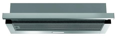 Cookology 60cm Telescopic Cooker Hood - 372.5 m³/h - Stainless Steel | Integrated Design - Rocker Switch Controls - LED Light - A Energy Rated - 2 Speeds