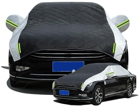 Halbgarage Autoabdeckung Outdoor Für Range Rover Evoque Cabrio (2015-2019), Auto Abdeckplane, Schutz gegen Hagel, 4-Lagige Dicke Baumwolle, Wasserdicht csx0318