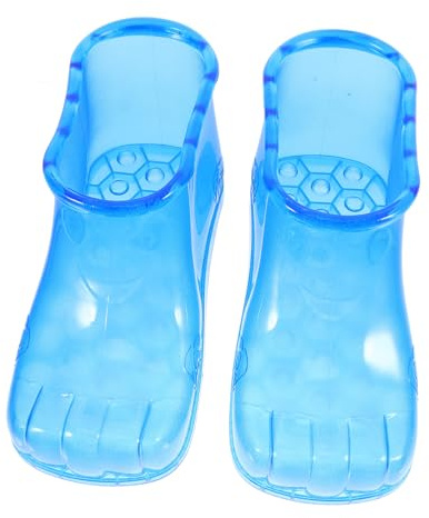 CATIEBYE Botas de Remojo para Pies Pequeñas 12.5 Cm Color Azul, Zapatos de Baño de Pies Pvc Duradero para Spa y Cuidado Personal en Casa, Ideales para Relajación y Baños Terapéuticos