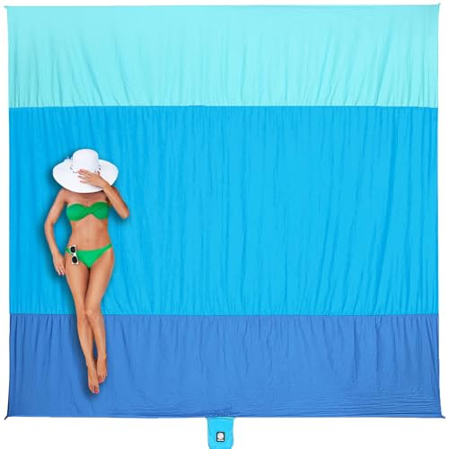 WEKAPO Beach Blanket Sandproof Waterproof, Extra Large Beach Mat