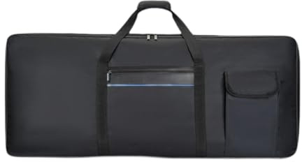 TWISAXC Robuster Rucksack für 61 Tasten E Pianos zum sicheren Transport im Freien. Aufbewahrungstasche für elektronische Instrumente, 61 Tasten Keyboardtasche, E Piano Rucksack