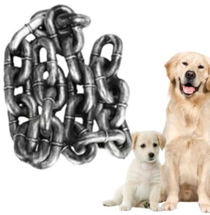 Dog Chains for Outside Pet Heavy Duty Lightweight Leads | Large Simulated Iron Pet Chain for Puppy Small Medium Large Breed Home Indoor Park Travel Camping Walking