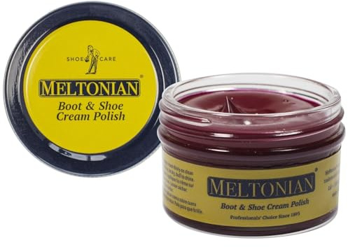 Meltonian Cream Shoe Polish - Leather Shoe Polish - Beeswax - Restores and Protects - Over 60 Colours
