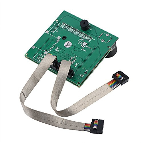 Bewinner Écran de remplacement d'imprimante 3D, écran LCD avec 2 câbles pour imprimante 3D CR-10S, écran principal de 9,2 x 8,5 cm avec caractères blancs, rétroéclairage bleu (vert)
