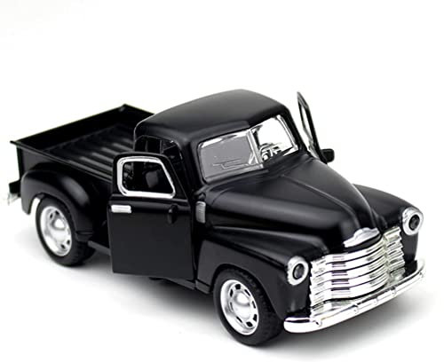 NUOBESTY 1 StüCk Abholen LKW Jahrgang Schwarzes Automodell Retro Legierung Autospielzeug FüR Die Heimsammlung Dekoration