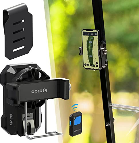 Magnetischer GolfwagenHandyhalter, GolfwagenZubehör mit BluetoothSelfieTaste, Aufzeichnung von Golfschaukel für GolfTrainingshilfe und Korrektur Ihrer Schwunghaltung, GolfGeschenke für Männer