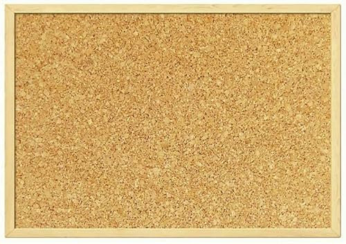 RAWWEST.BIS Pinnwand Kork mit Holzrahmen 30x40 cm - Korktafel Memoboard ideal für Büro Schule und Kinderzimmer, Korkpinnwand mit Rahmen aus Holz, Korkplatte Korkwand - cork board