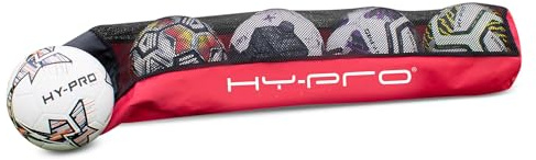 Hy-Pro Unisex Adult Football Bag – with Mesh Outer and Tie Cord Closure, Ideal Equipment Bag for Football, Basketball, or Netball Ball Storage - Outdoor Ball Storage Solution for Up to 5 Balls