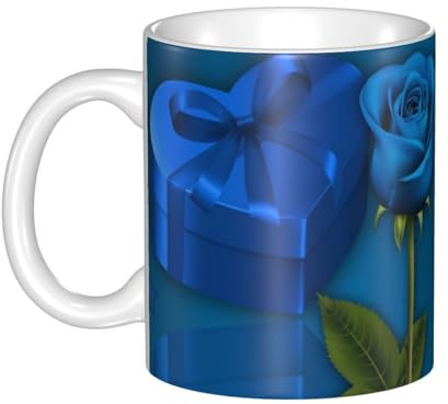 Garden Roses Vintage Retro Tasse Exquisite Porzellantassen Kaffeetassen, stilvolle Keramikbecher, perfekt für Zuhause, Büro, ergonomischer Griff