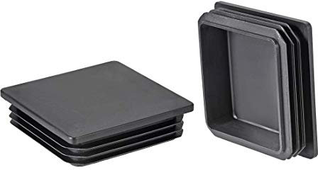 XYWHPGV 4 piezas 90 mm x 90 mm (3,54 pulgadas) tapón de tubo de plástico tapas de extremo de poste cuadrado para pasamanos escalera Newel tubo de barandilla negro(8e231 941e5 72673 d52d3 d6b43 801d3