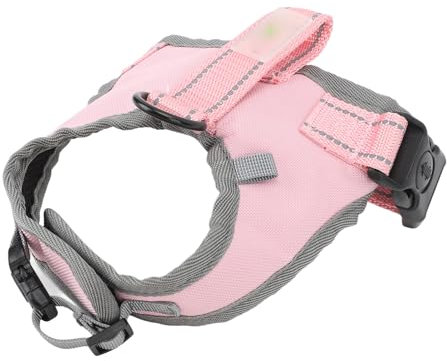 Hundsele, Justerbar Vadderad Valpsele för Utomhusbruk (Rosa)