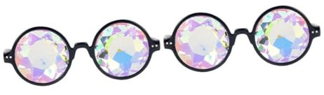 GALPADA 2stücke Kaleidoskop Sonnenbrille Für Erwachsene Bunte Partybrille Mit Flexiblem Gestell Bruchsicherem Design Und Komfortabler Passform Für Konzerte Nachtclubs Und Kostümpartys
