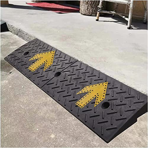 Gummi-Türschwellenrampe, rutschfeste, robuste Rollstuhlrampen für Laderampe, Garage, Gehweg, LKW