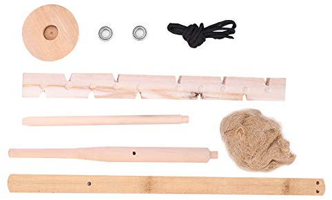 Friction Fire Starter Set Wood Drill Fire Starter Kit Portable Wood Drill Fire Making Tool Smooth Lightweight for Outdoor Survival, Camping, Camping