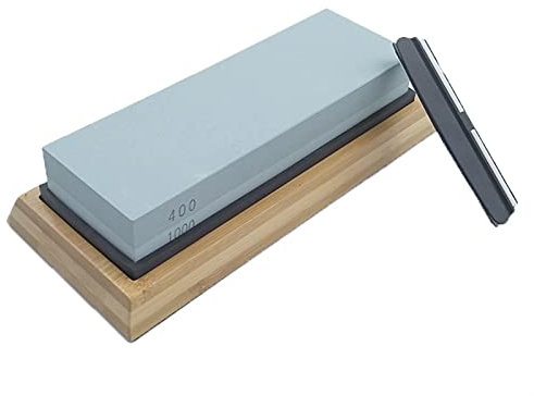ISCBAFYX Set di Pietre per affilare a Doppia Faccia macinazione di Grana Pietra per affilare Professionale Ghiaia Affilacoltelli per Pietra ad Acqua (Colore : Grit 400 1000 Set)